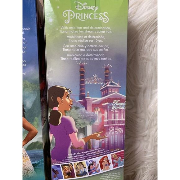 Disney Princess Fashion Dolls Lot of 3 Ariel Moana Tiana 11 In Hasbro NIB 3481 - Picture 9 of 11